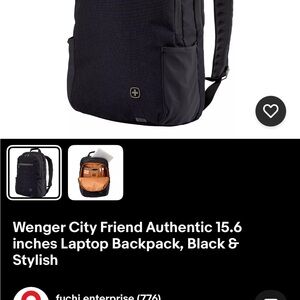 Wenger City Friend Black 14 inches Laptop Backpack
